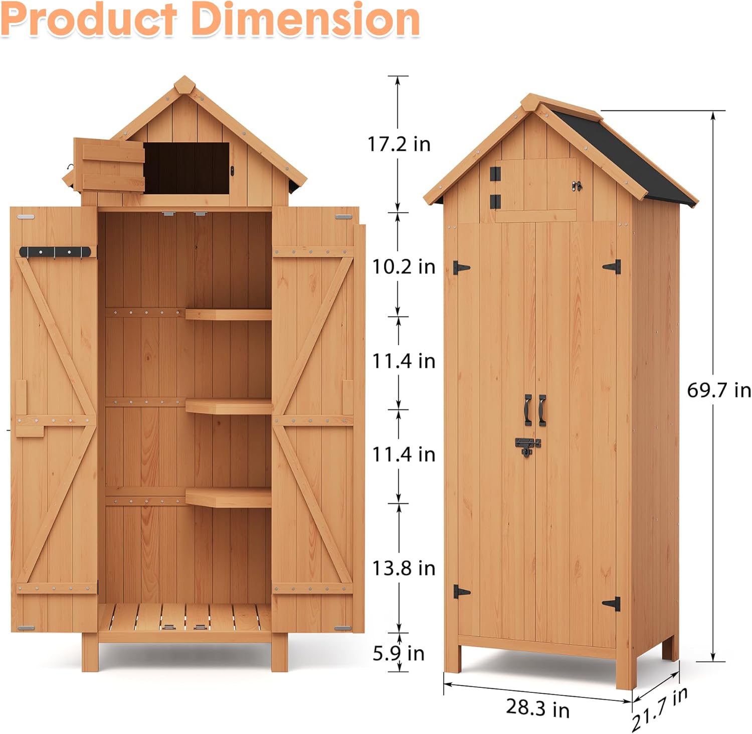 Garvee OYF-PHK-33CHHV84 Wood-Storage-Buildings - View #3