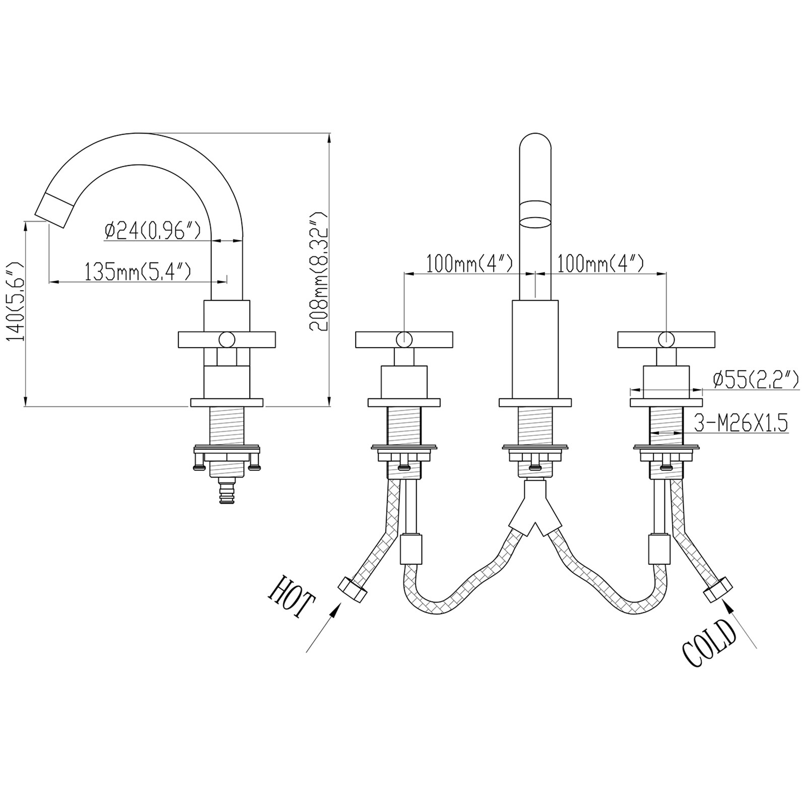 Flynama RB-V-0765 Lavatory-Faucets - View #7