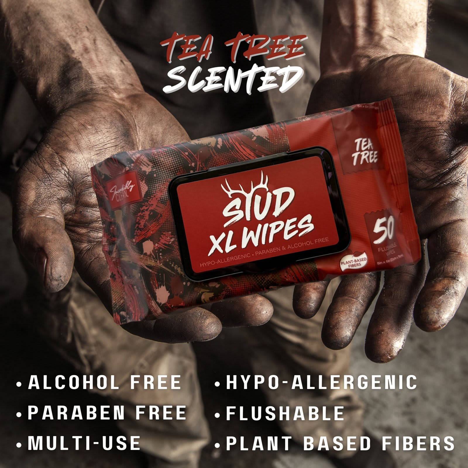 Stud XL Wipes SWTEATREE Cleaning-Cloths - View #2