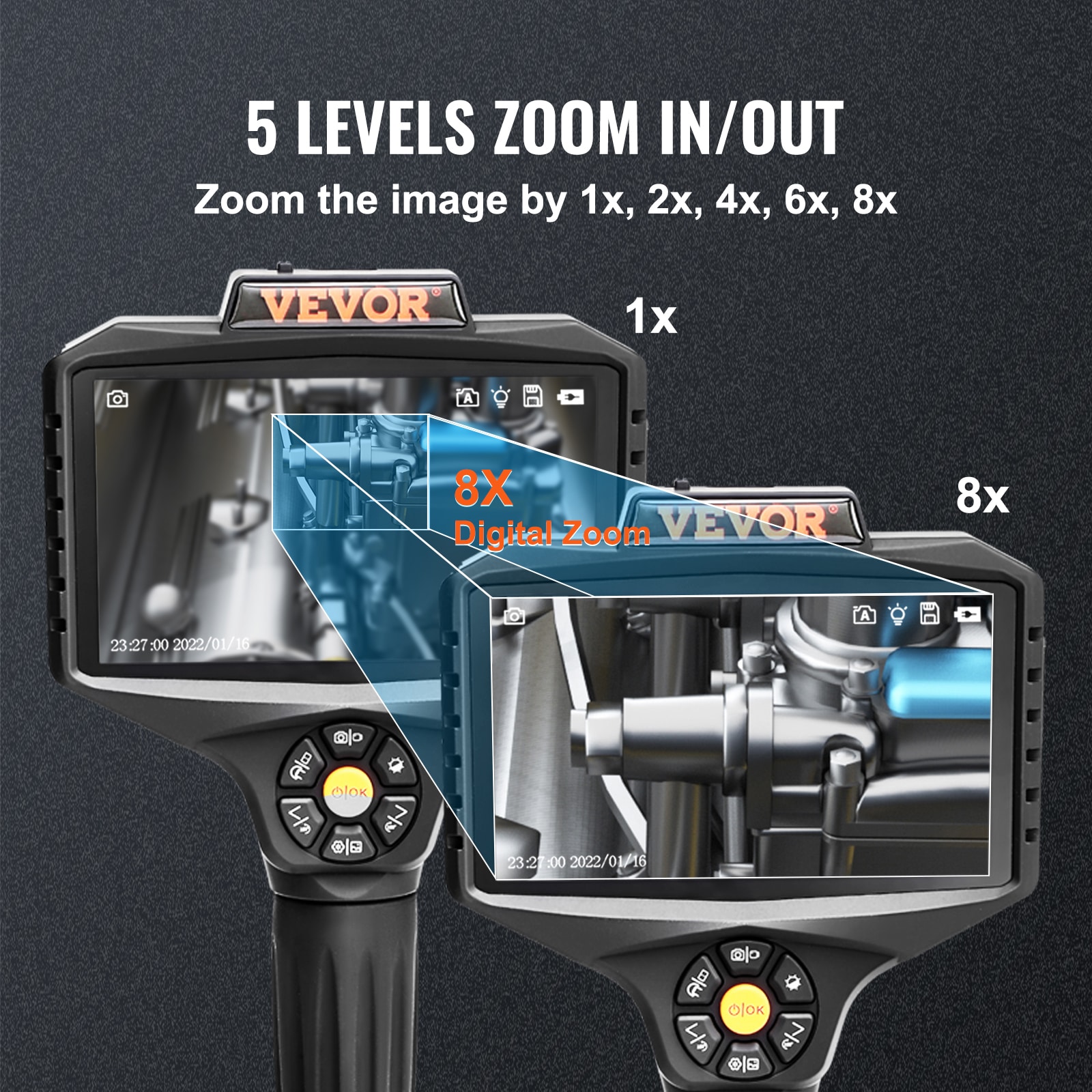 YOVOCA Endoscope Camera, Caméra Endoscopique 1080P HD, Camera d