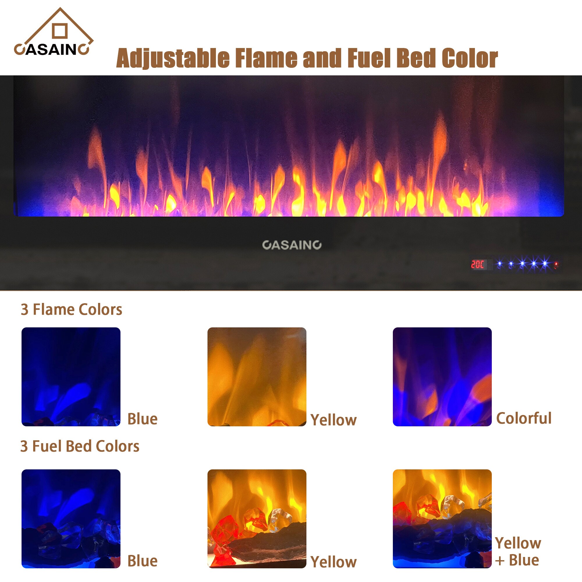 CASAINC WF-HW54805+ Electric-Fireplaces - View #5