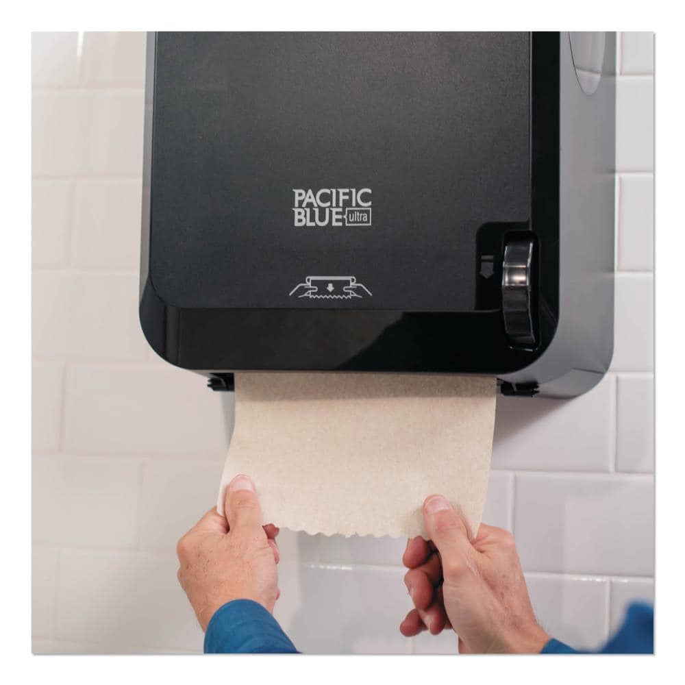 Georgia-Pacific Black Automatic Paper Towel Dispenser in the Paper