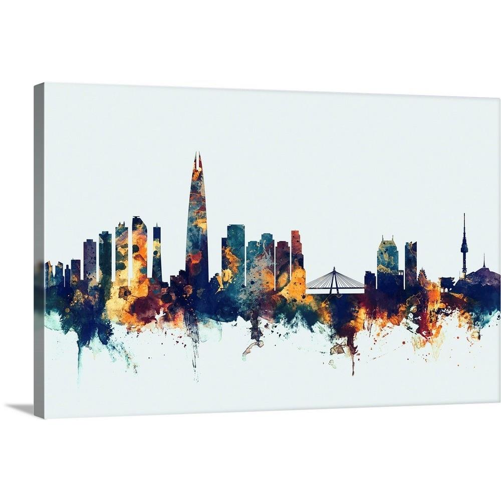 GreatBigCanvas GreatBigCanvas Frameless 16-in H x 24-in W Abstract ...