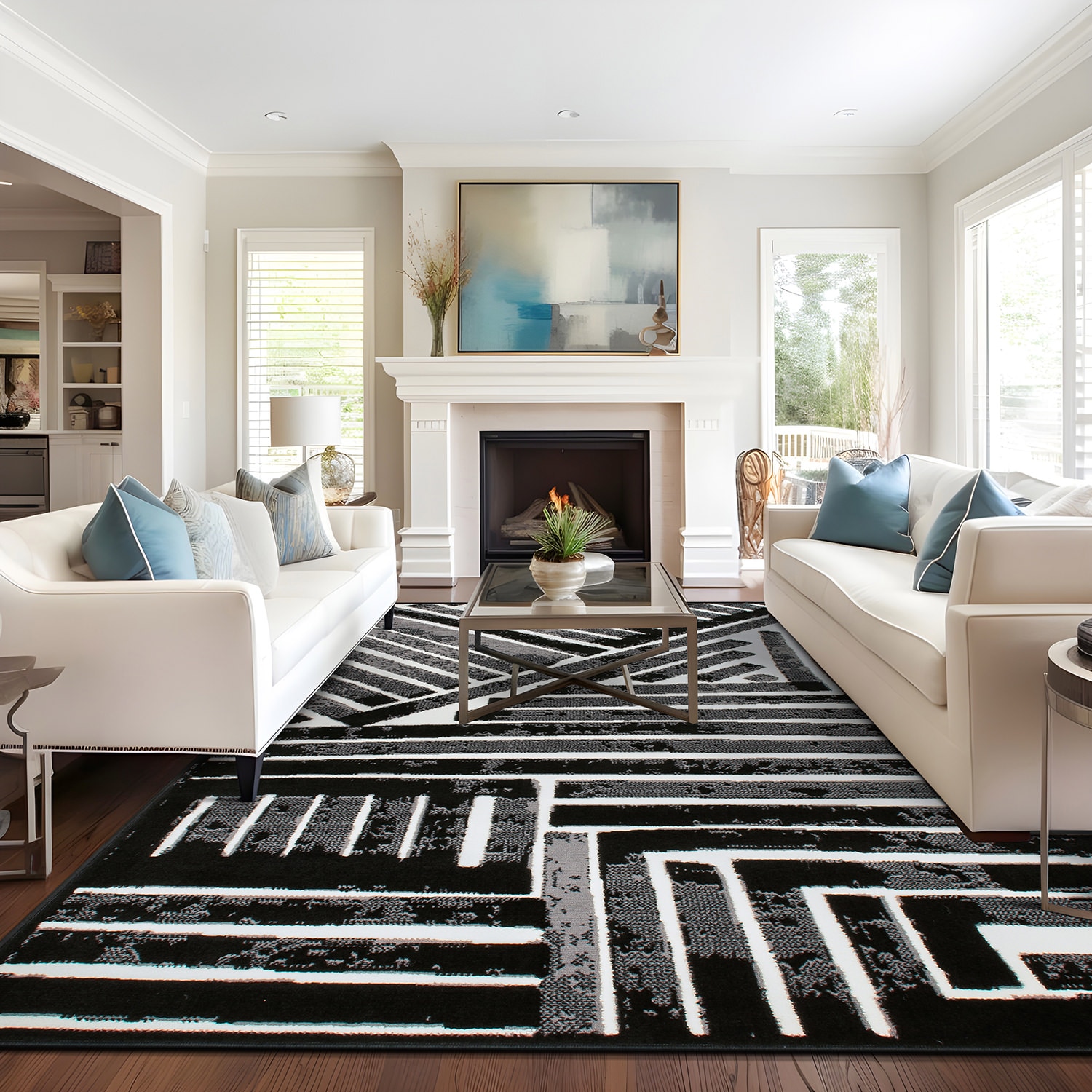 World Rug Gallery 3018BLACK8X10 rugs - View #3