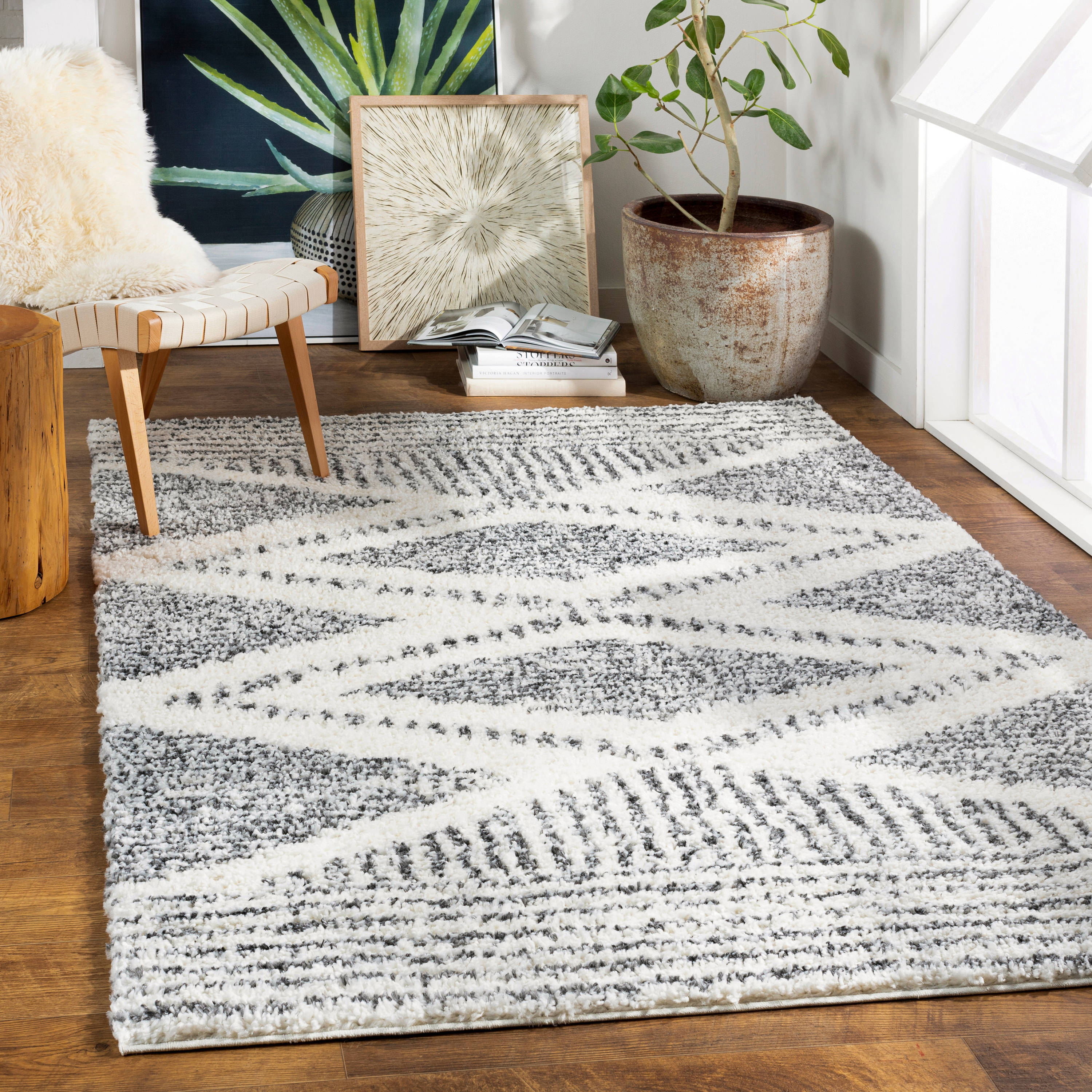 Artistic Weavers Lavadora 7 X 9 Charcoal Grey Indoor Medallion Global  Machine Washable Area Rug in the Rugs department at