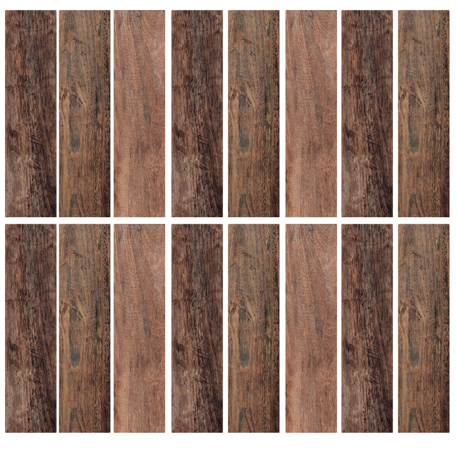 RoomMates RMK4043GM 4-Inches W x 16.7-Inches H Self-adhesive Brown Wood Wall Decal