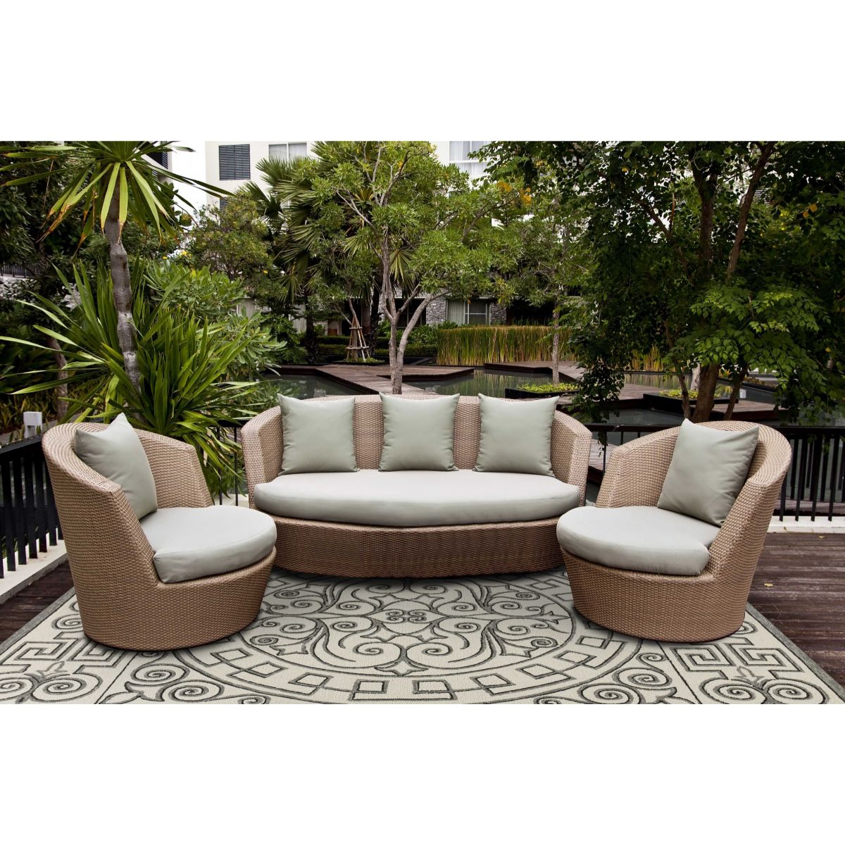 HomeRoots 353849 Bernadette 3 X 5 (ft) Rag Ivory Gray Indoor Abstract Area Rug