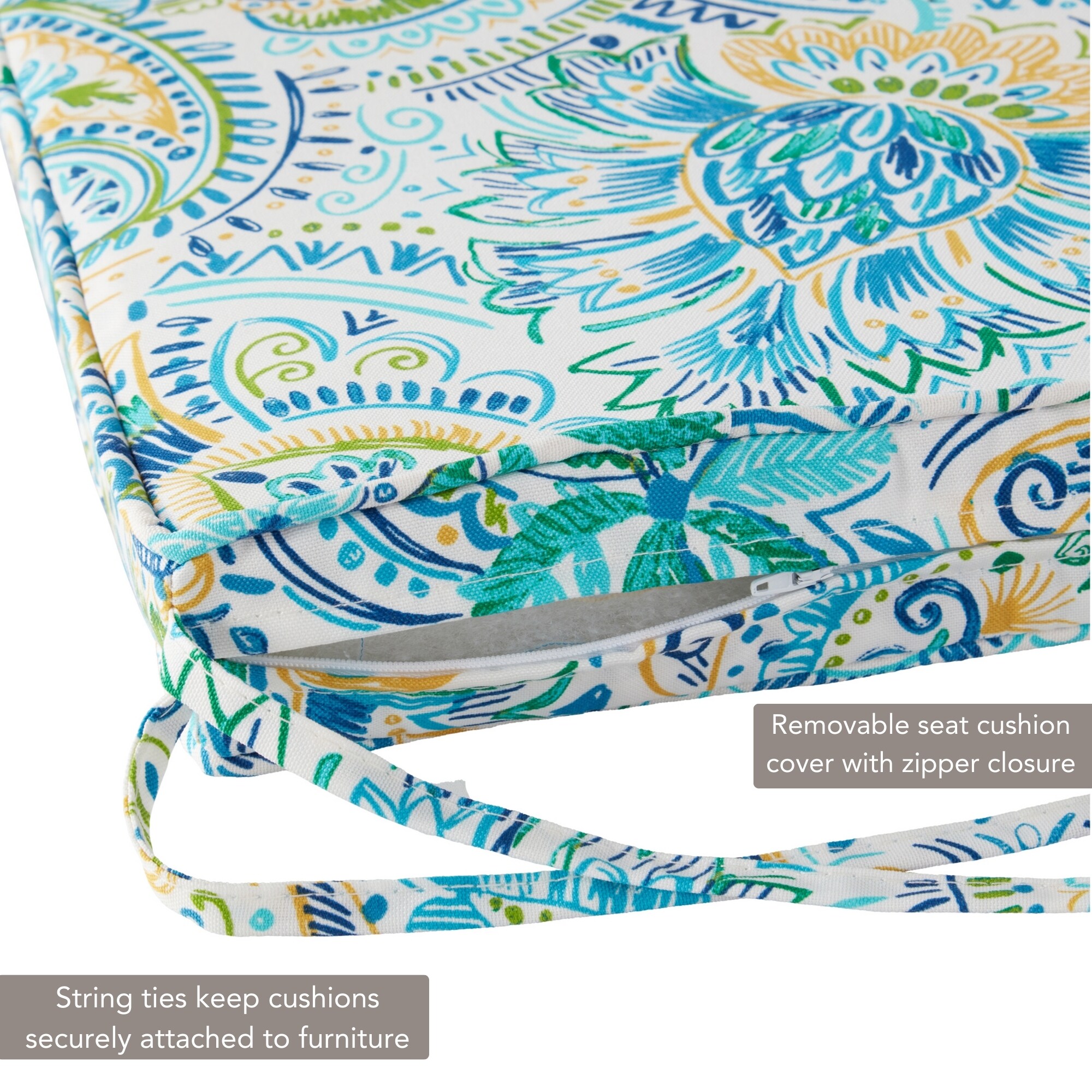 Greendale Home Fashions OP1100S2-BALTIC Patio-Furniture-Cushions - View #3