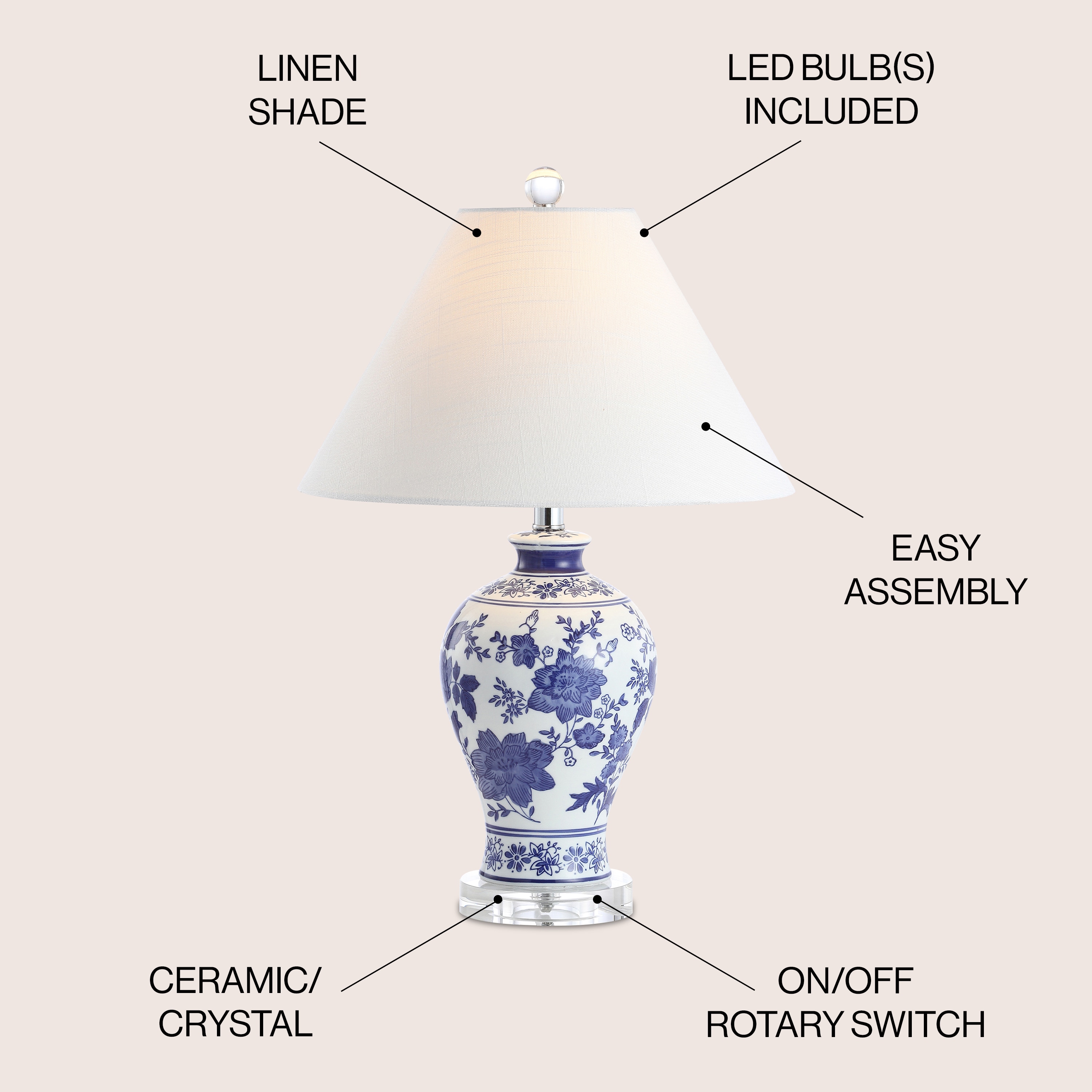JONATHAN  Y JYL6613A Table-Lamps - View #3