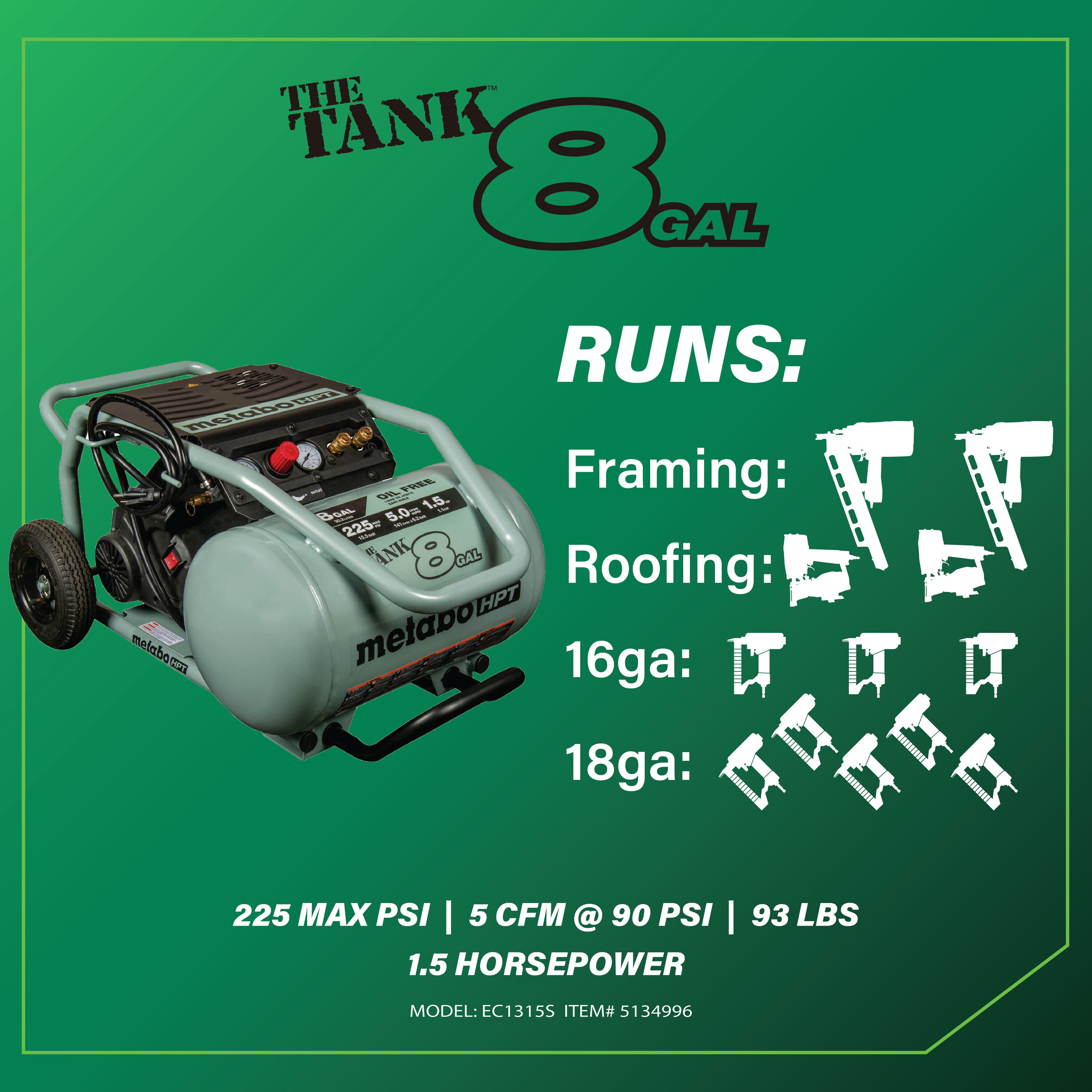 Metabo HPT EC1315SM Air-Compressors - View #3