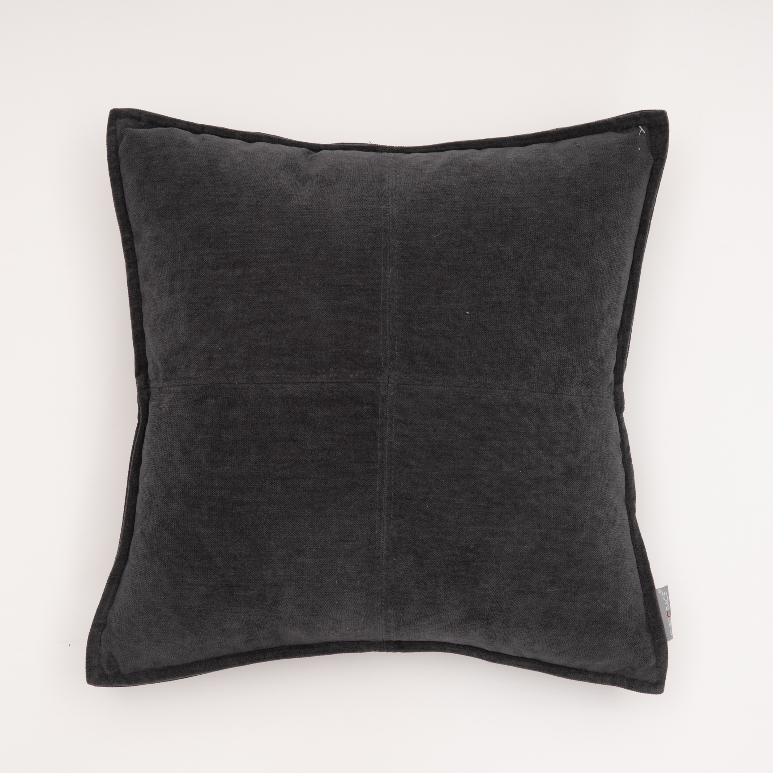 EVERGRACE EG7256202 Lambent 18-in x 18-in Gray Flannel Square Indoor Decorative Pillow