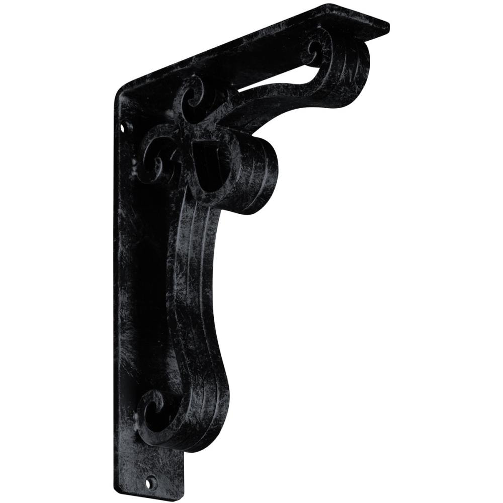Ekena Millwork BKTM02X07X10TOLAPW Orleans 7.5-in x 2-in x 10-in Gray Wrought iron Countertop support bracket