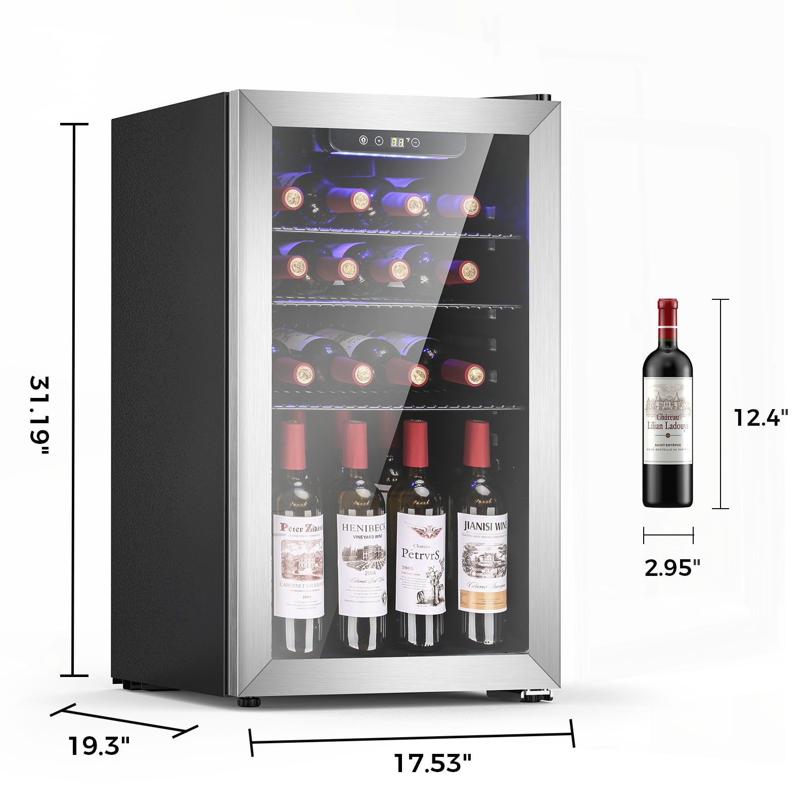 COWSAR LS58WC99SSH Wine-Chillers - View #2