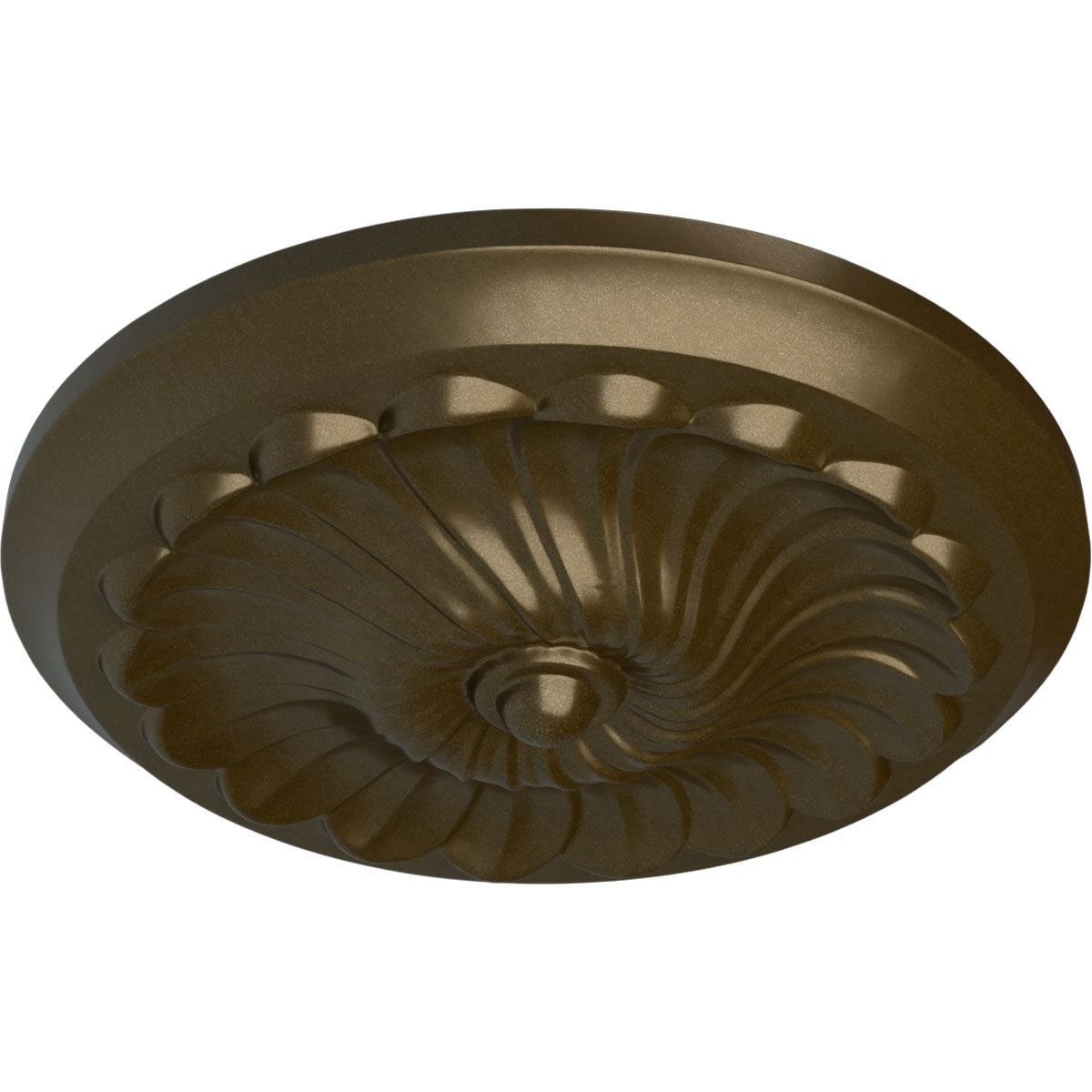 Ekena Millwork CM12FLBRS Ceiling-Medallions - View #2