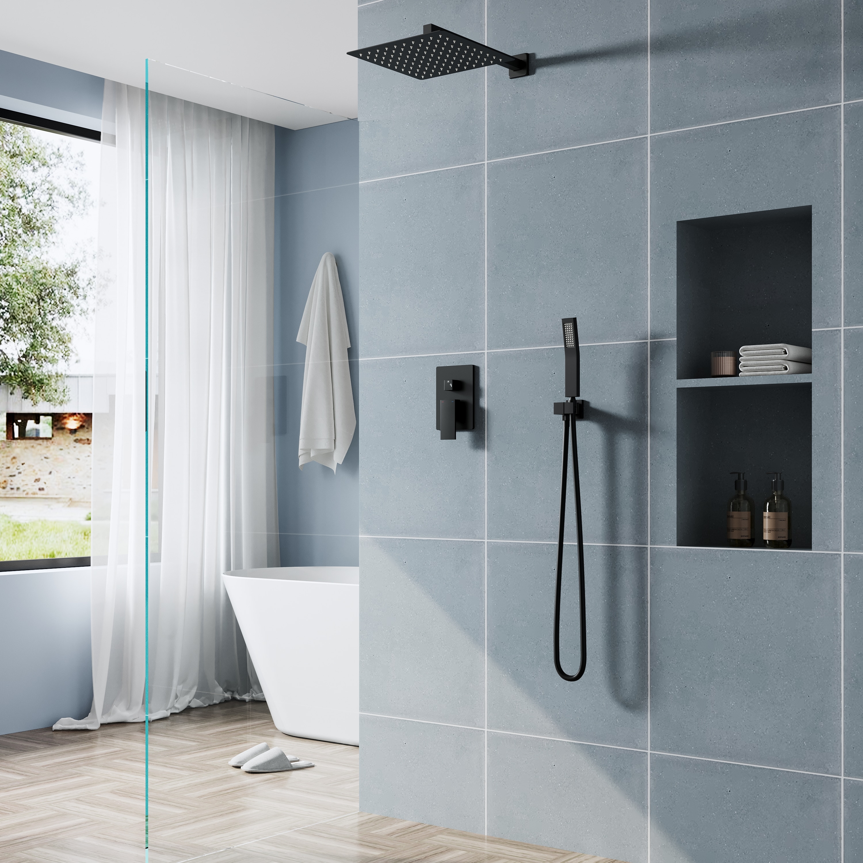 WELLFOR DTG-803S12MB Tub-Shower-Faucets - View #16