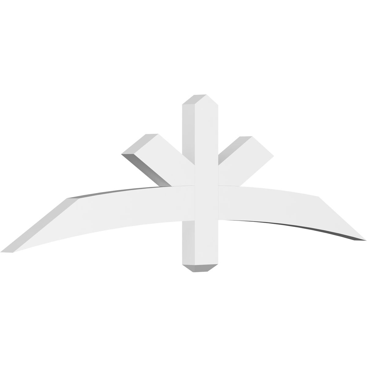 Ekena Millwork GBP060X18X0204ALB00 Alberta White PVC Gable bracket