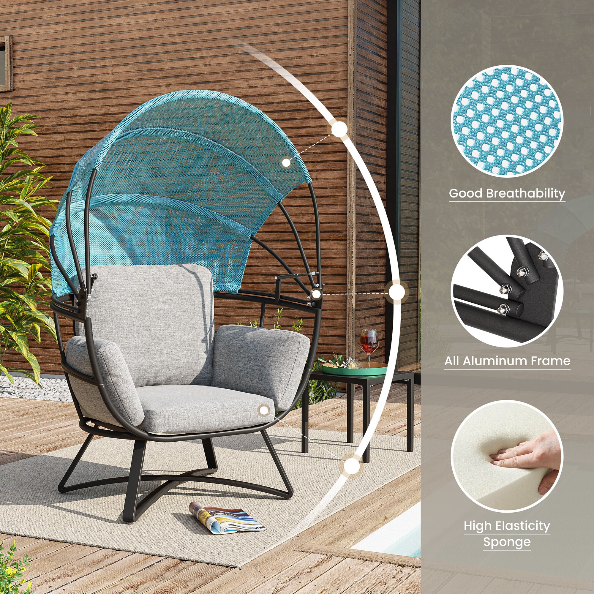 Crestlive Products CL-DC019BGB Patio-Chairs - View #4