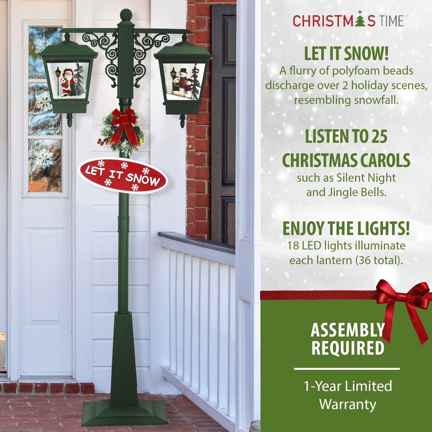Christmas Time CT-SL074A-GRN Table-Christmas-Decorations - View #2