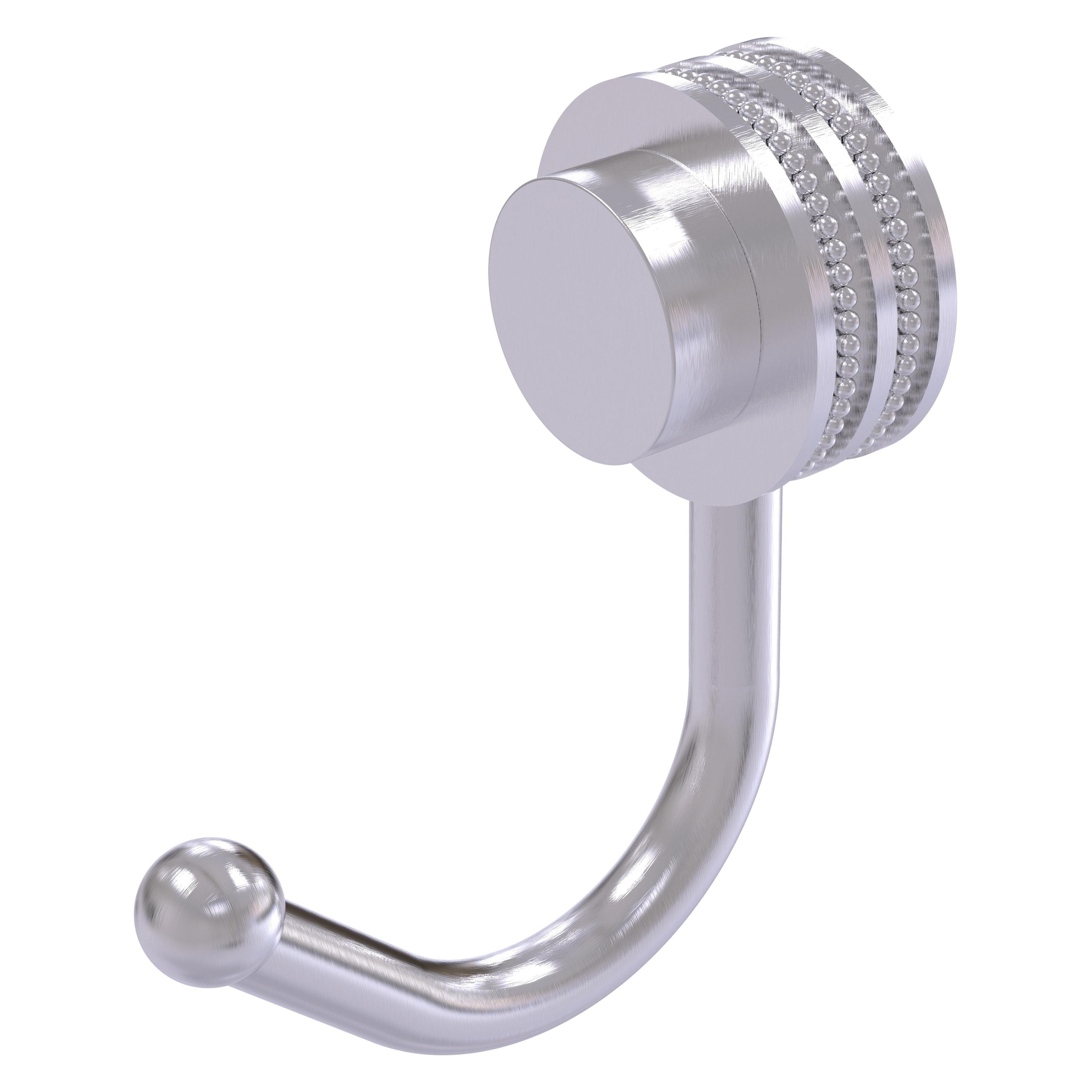 Allied Brass 420D-SCH Venus Satin Chrome Single -Hook Wall mount Towel Hook