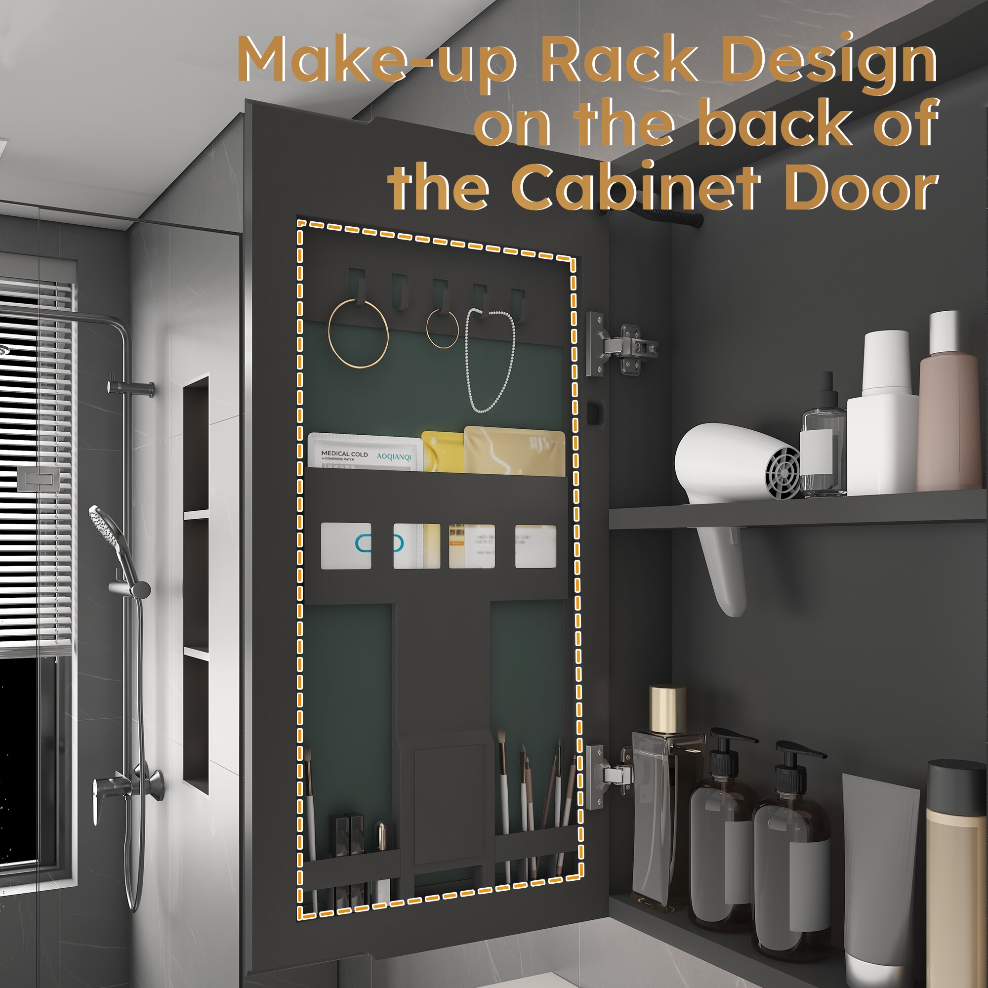 Forclover HBM-3528M Bathroom-Medicine-Cabinets - View #14