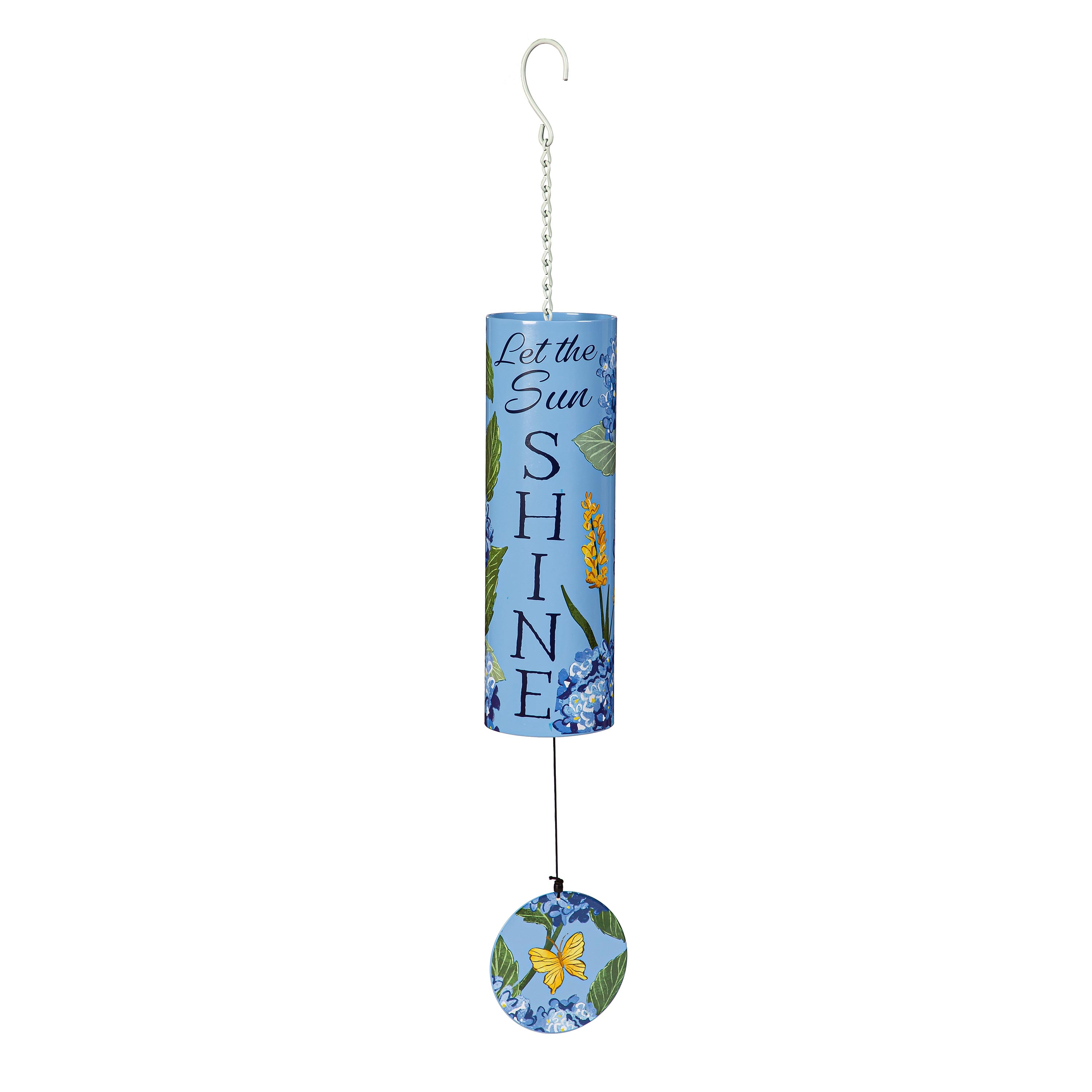 Evergreen 2WC2469 36-Inches Blue Metal Natural Wind Chime