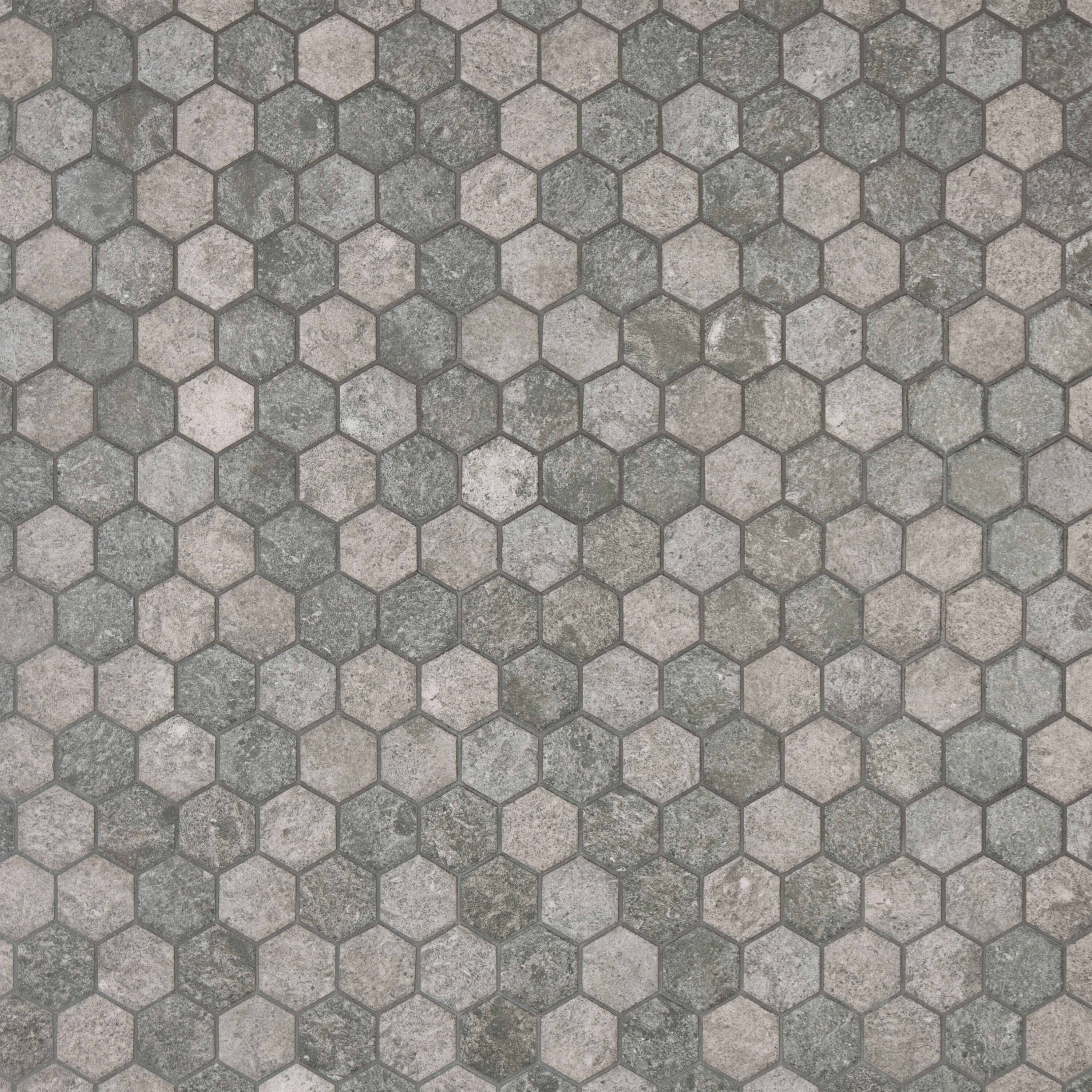 Affinity Tile (Sample) Grinta 2 in. Hex Grey 6-in x 6-in Matte 