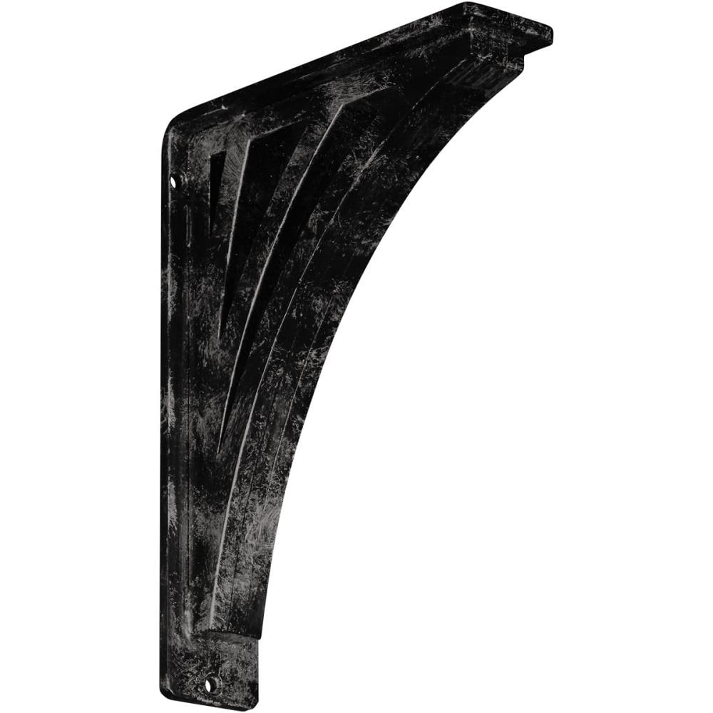 Ekena Millwork BKTM02X07X10TNEAWS Nevio 7.5-in x 2-in x 10-in Gray Wrought iron Countertop support bracket