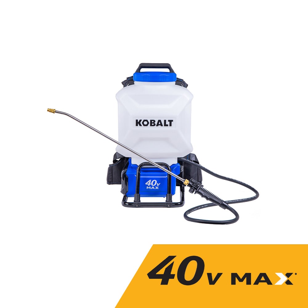 4-Gallons Plastic 40-volt Battery Operated Backpack Sprayer | - Kobalt KBSP 1040A-03