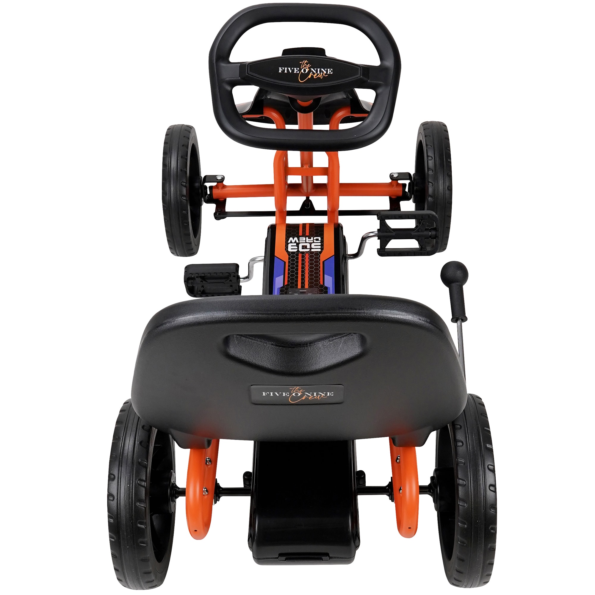 509 Crew Air Jet Pedal Go Kart with Sporty Graphics- Orange in the Scooters  department at
