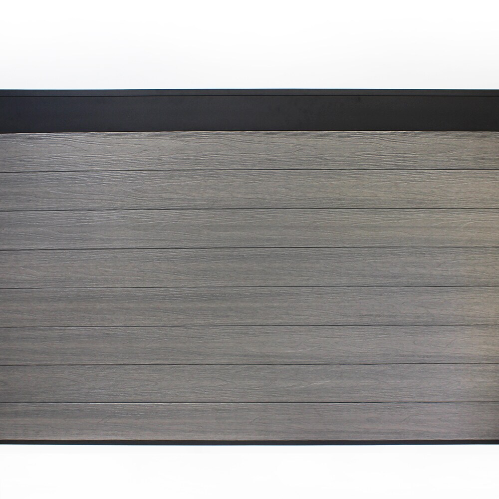 Infinity Euro EF 01100 4-Feet H x 6-Feet W Oxford Grey Privacy Composite Fence Panel