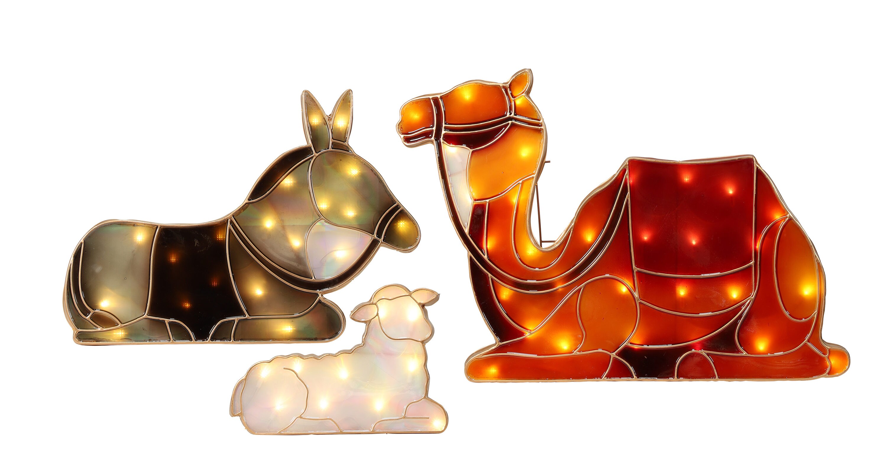 Holiday Living LW21-OD54R1 22-in Nativity Free Standing Decoration with White LED Lights