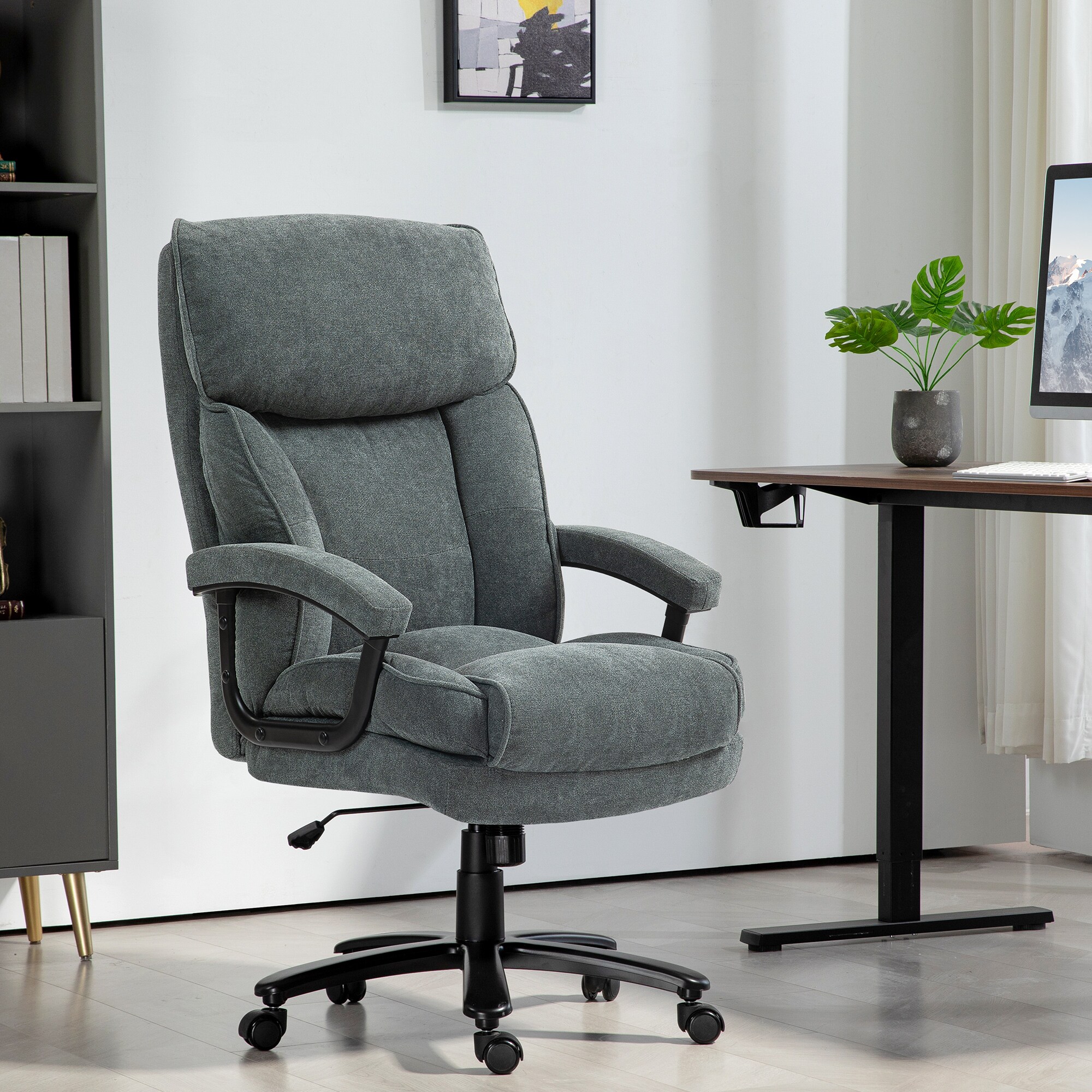 HomCom 921-742V00GY Office-Chairs - View #2