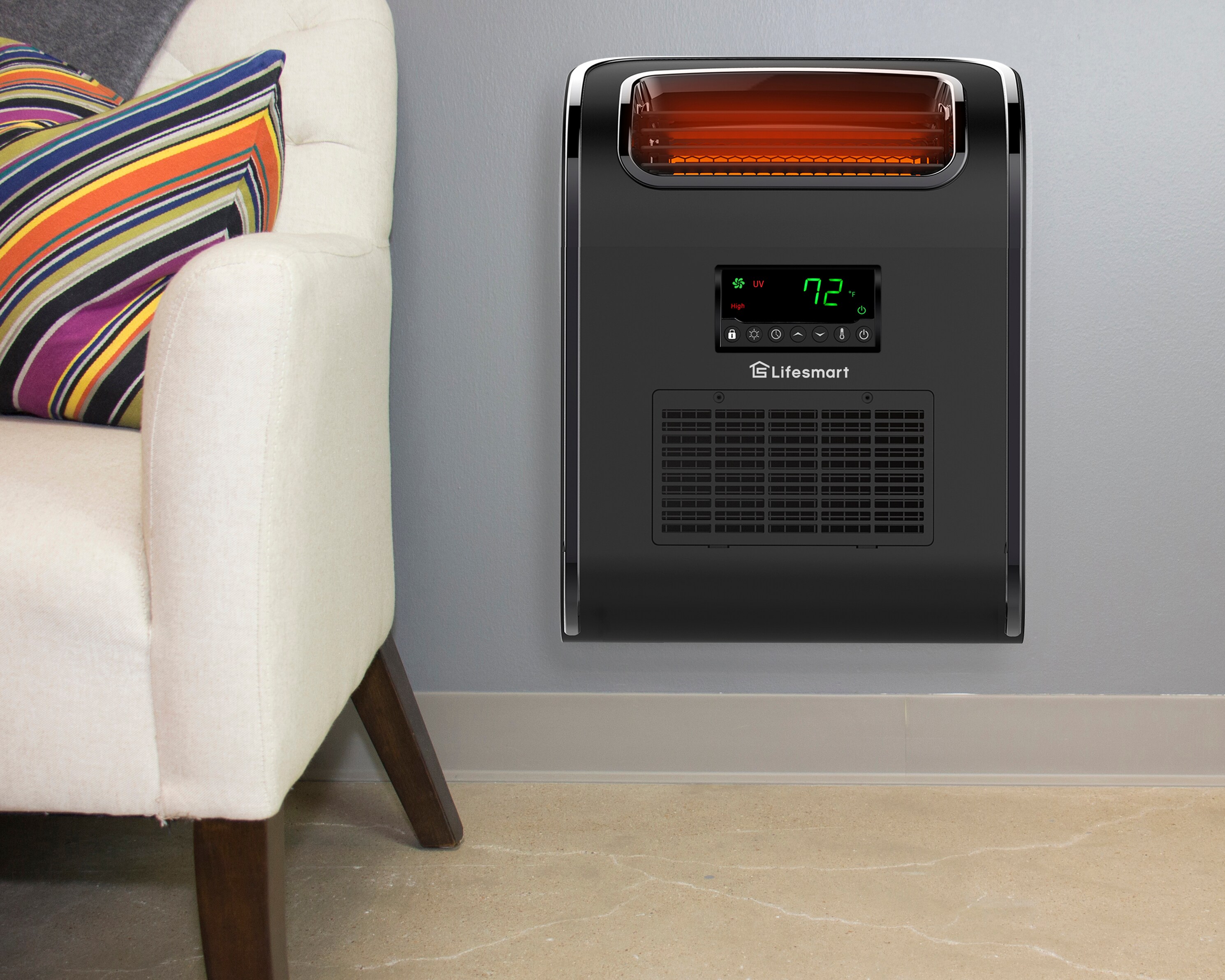 Lifesmart 1500-Watt 4 Electric Portable Infrared Heater with Remote  817223017735