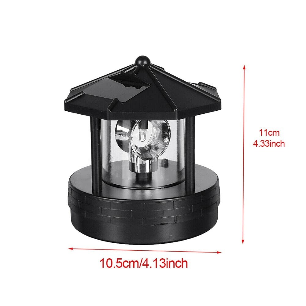 Vrbgify Solar Lighthouse 1 Piece Outdoor Waterproof LED Light 360 ...