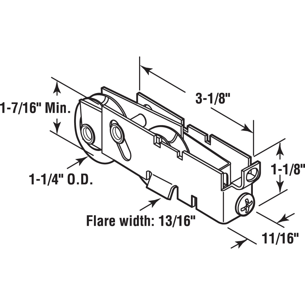 Prime-Line D 1845 Sliding-Patio-Door-Roller-Assemblies - View #2