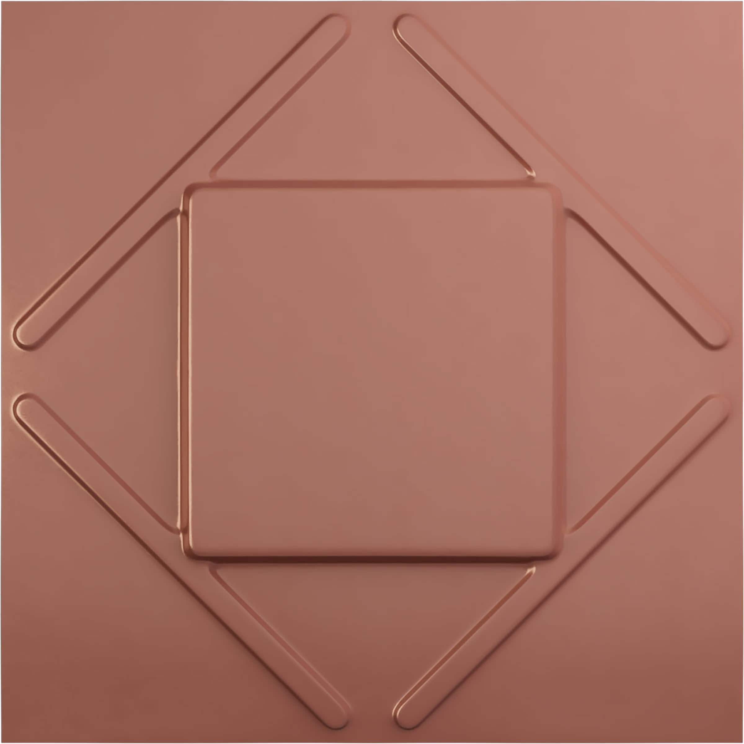 Ekena Millwork WP20X20AEFCP-CASE-12 19-5/8-in x 19-5/8-in Embossed Paintable/Stainable Pink PVC Wall Panel ( 12 -Pack, Covers 32.04 )