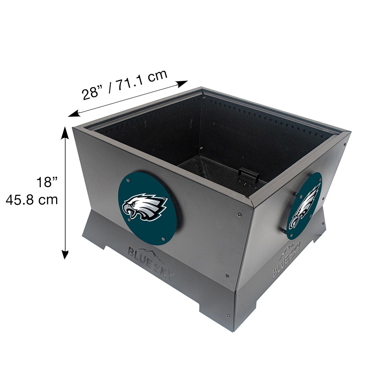 Blue Sky Outdoor Living SFP28SQ-EAGLES Outdoor-Woodburning-Firepits - View #4