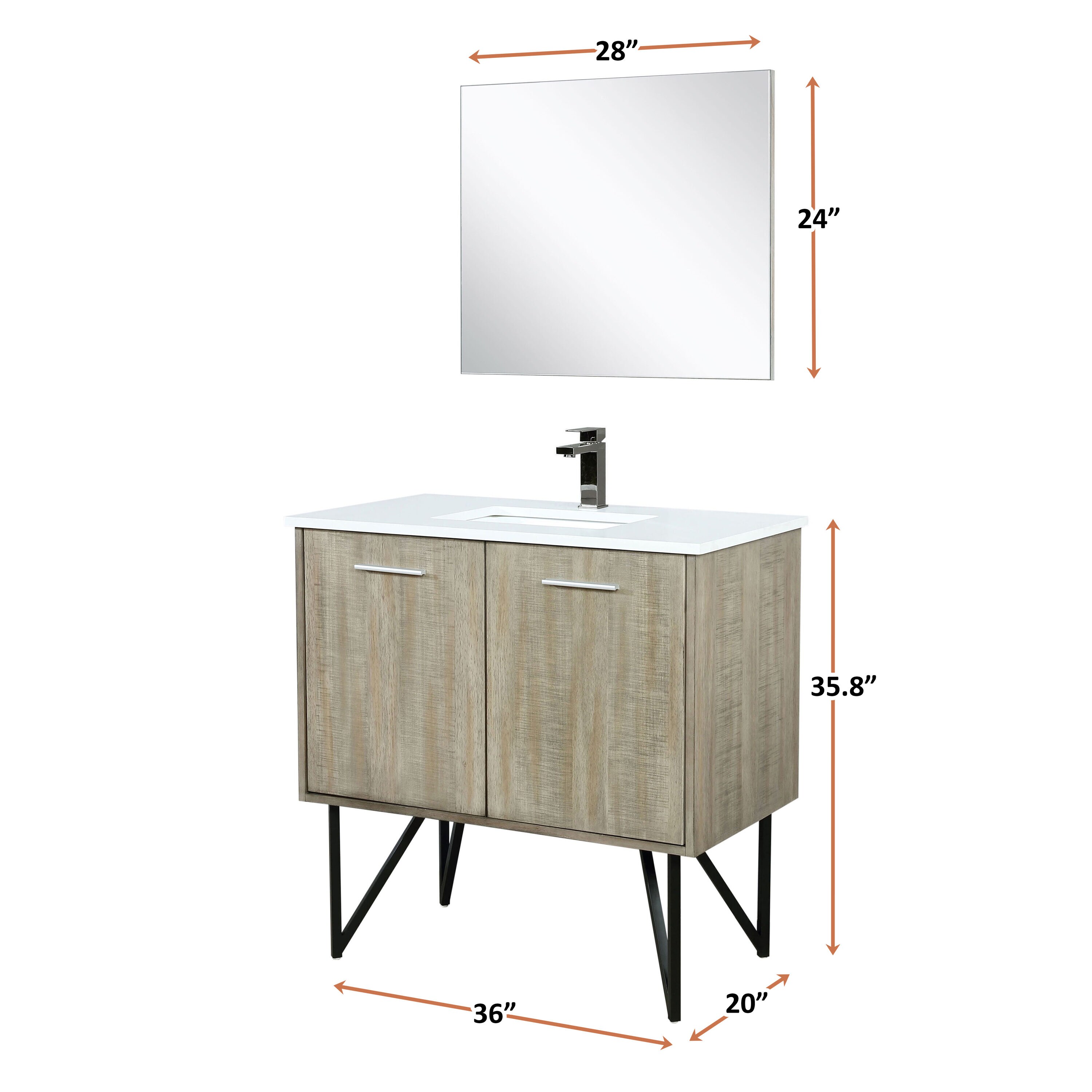 Lexora LVLY36SRA310 Bath-Vanity-Combo - View #6