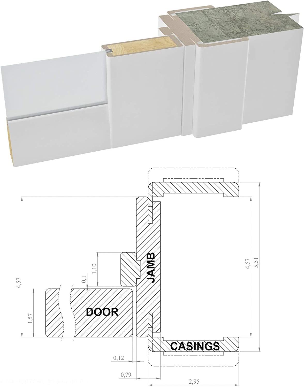 SARTODOORS 3355 48-in x 80-in Black Prefinished Wood Clear glass Interior French Door (Hardware Included)