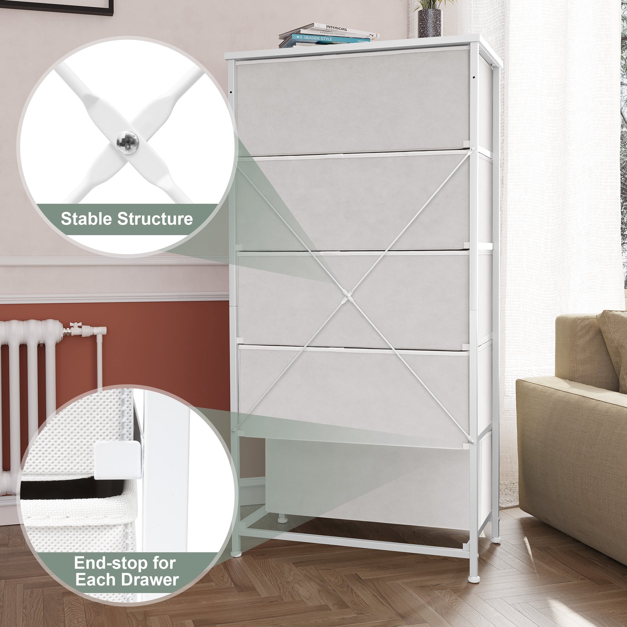 CloudFly CL-HD017WHT dressers - View #3