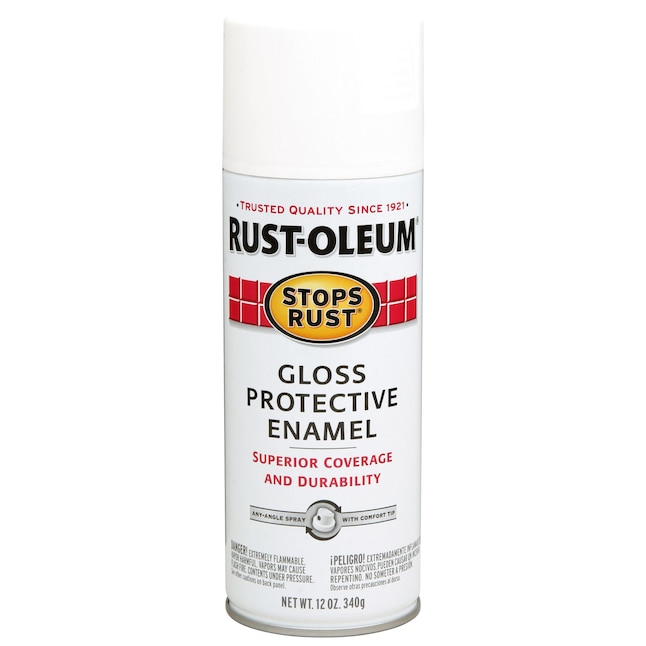 6‐Pack of 12 Oz Rust‐Oleum Brands 250702 Pure White Stops Rust Protective  Enamel Spray Paint, Gloss | Spray Paint, Rust Prevention Spray, Premium