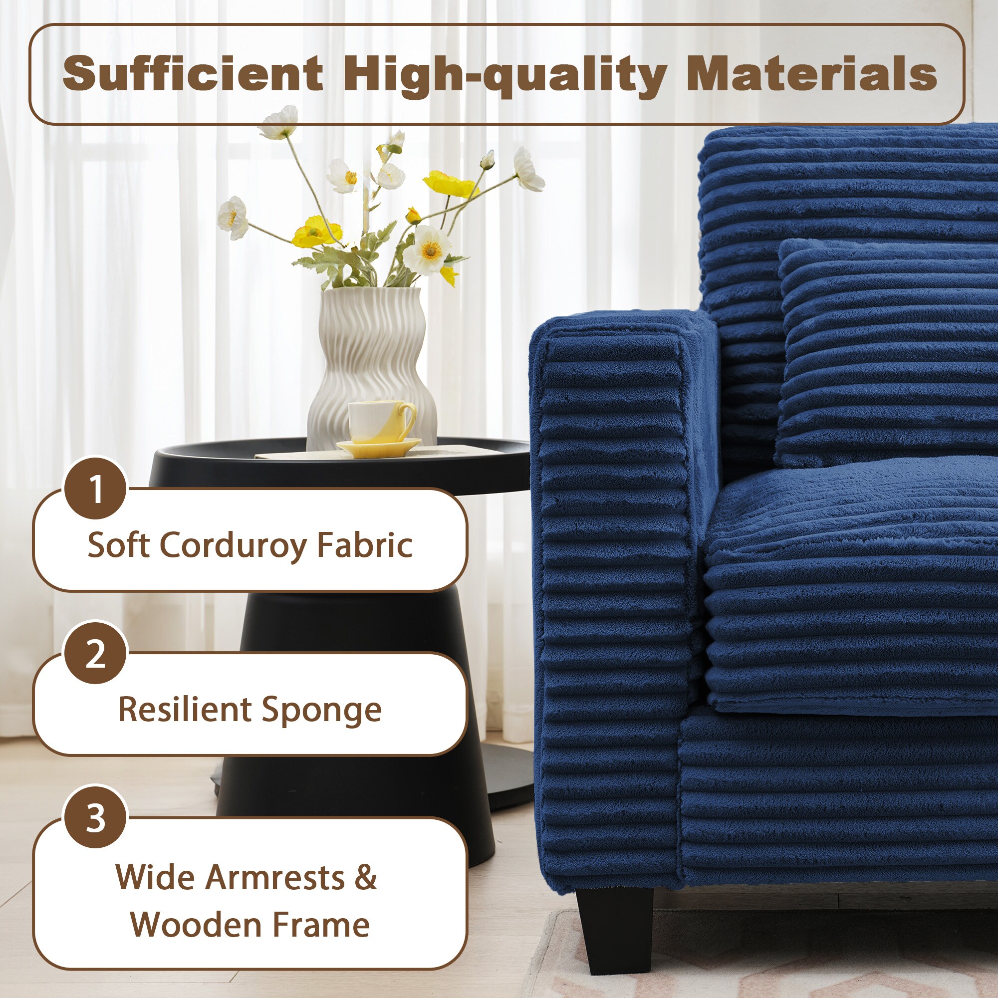 VOUA SAF-LYD2Z-NV Sofas-Loveseats - View #4