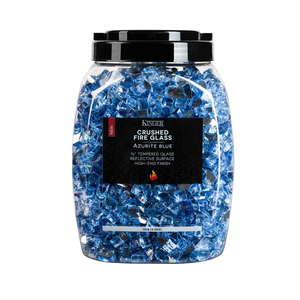 Kinger Home FG-001-AZBLU-R Fire-Glass - View #4