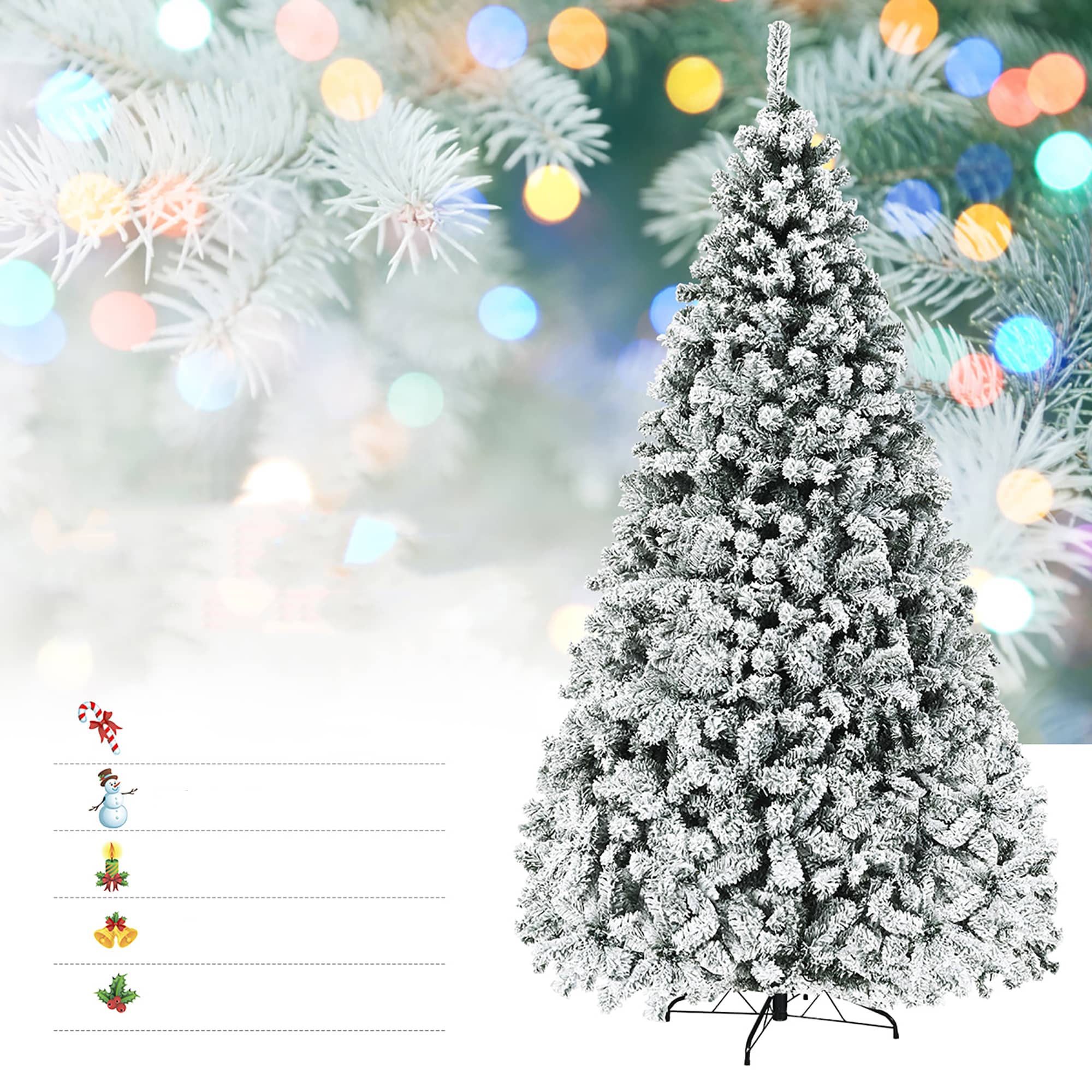 Costway CM22730 Artificial-Christmas-Trees - View #6
