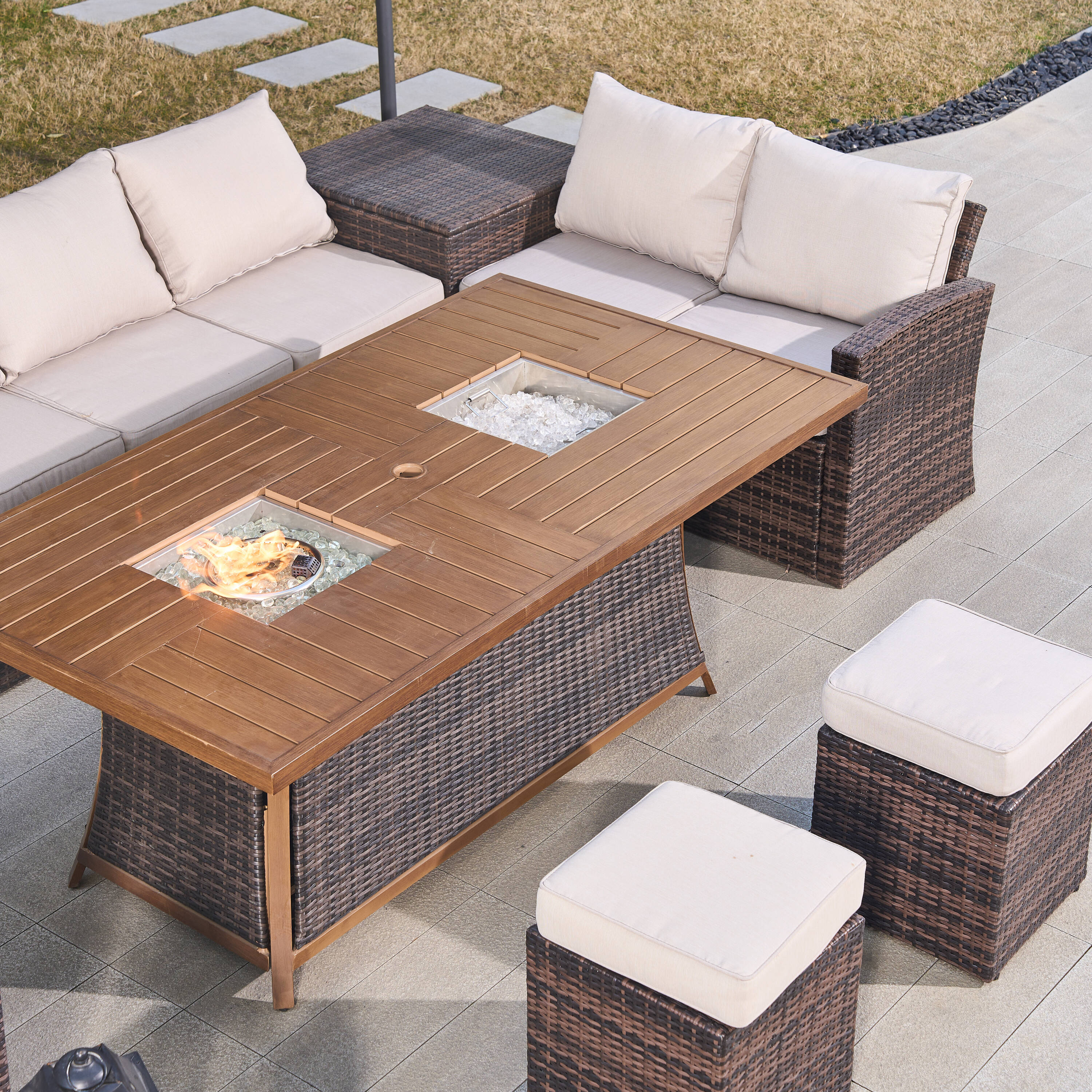 Direct Wicker DWG-2403BFI-BR Patio-Conversation-Sets - View #15