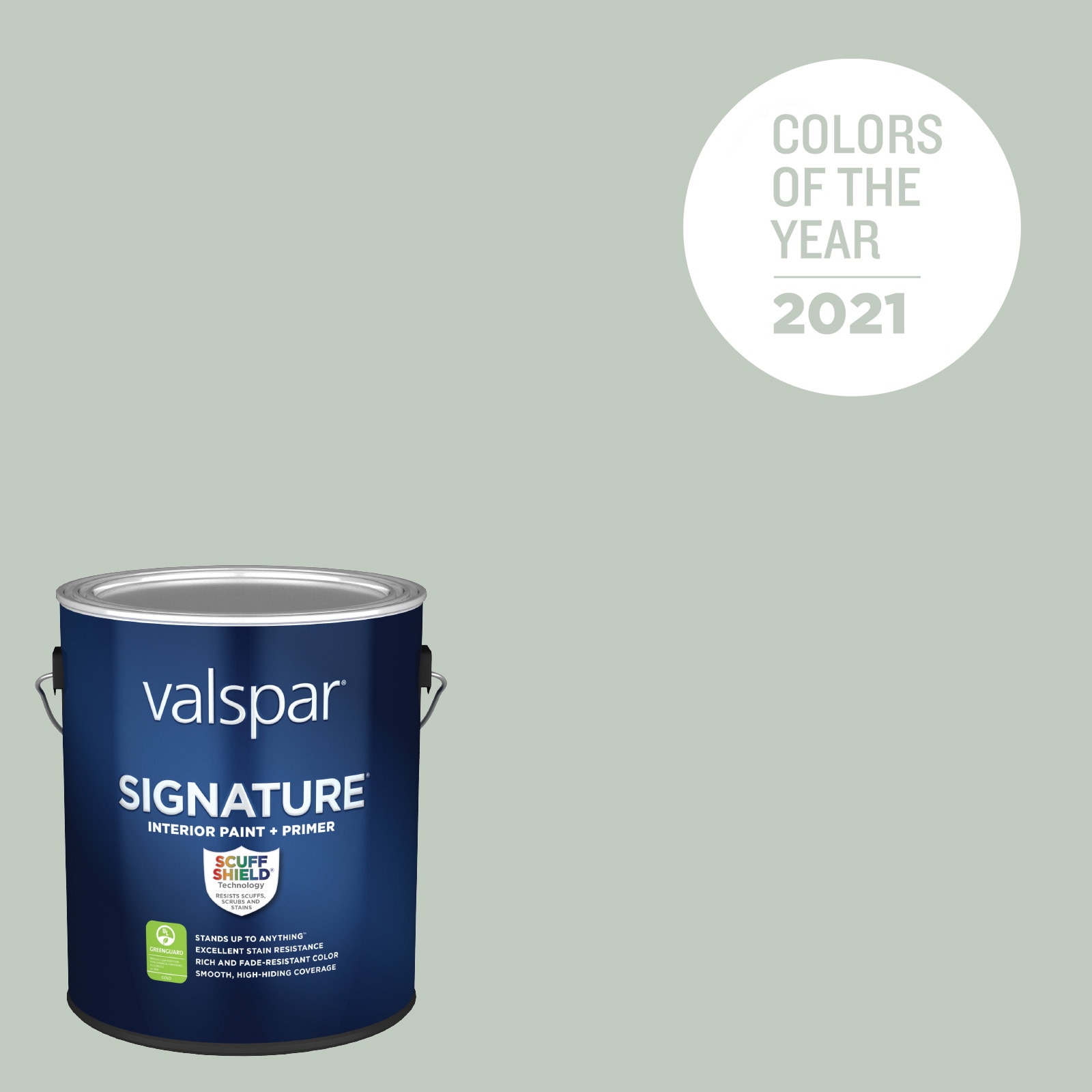 Valspar 5004-3B-773955 Signature Flat Garden Flower 5004-3B Latex Interior Paint Paint + Primer ( 1-gallon )