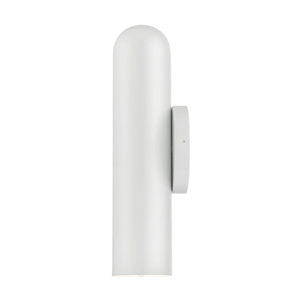 Ardmore Chic Shiny White Hand-Welded Sconce with Candelabra Bulb