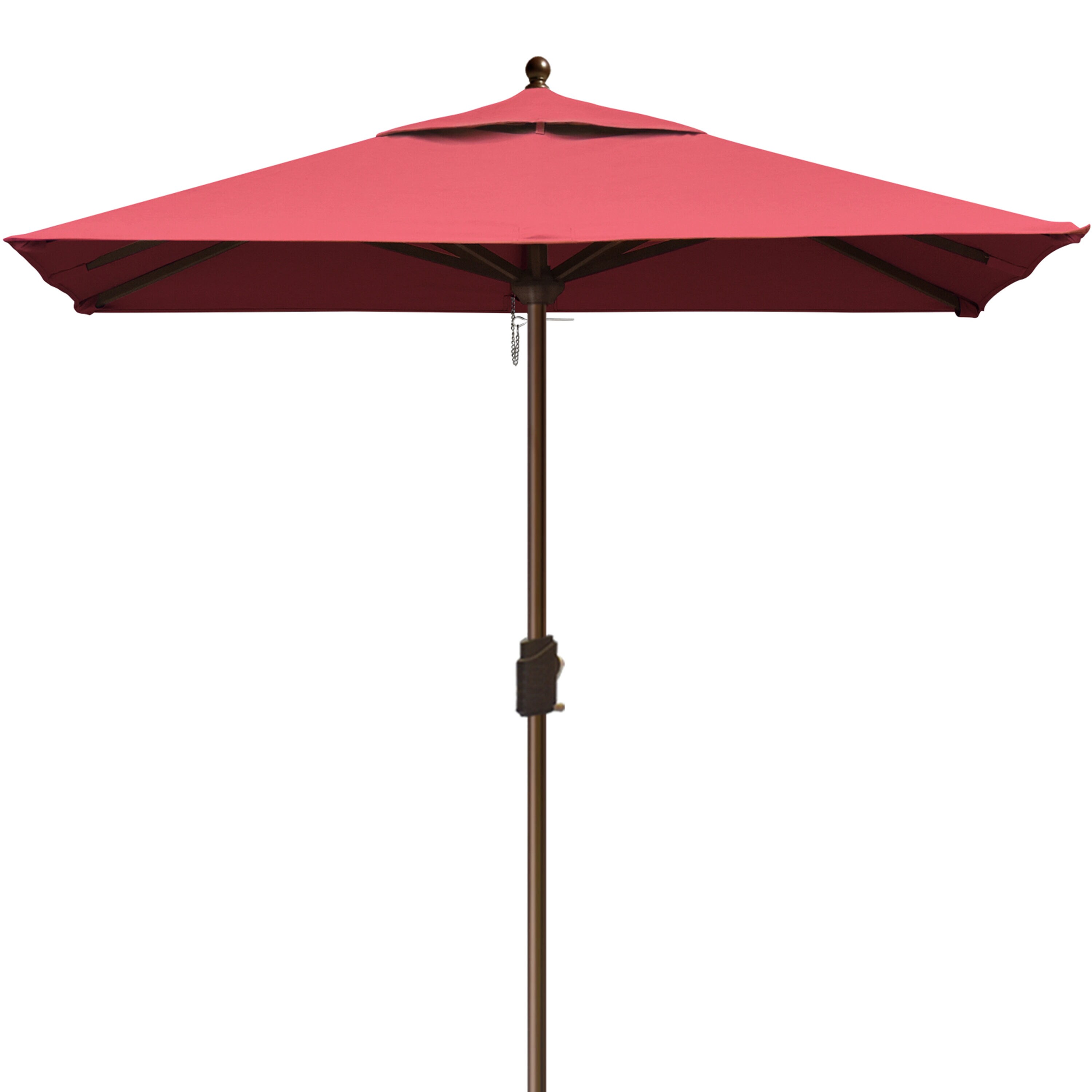 0 8.8-ft Burgundy Rectangular Market Patio Umbrella - Fade Proof ...