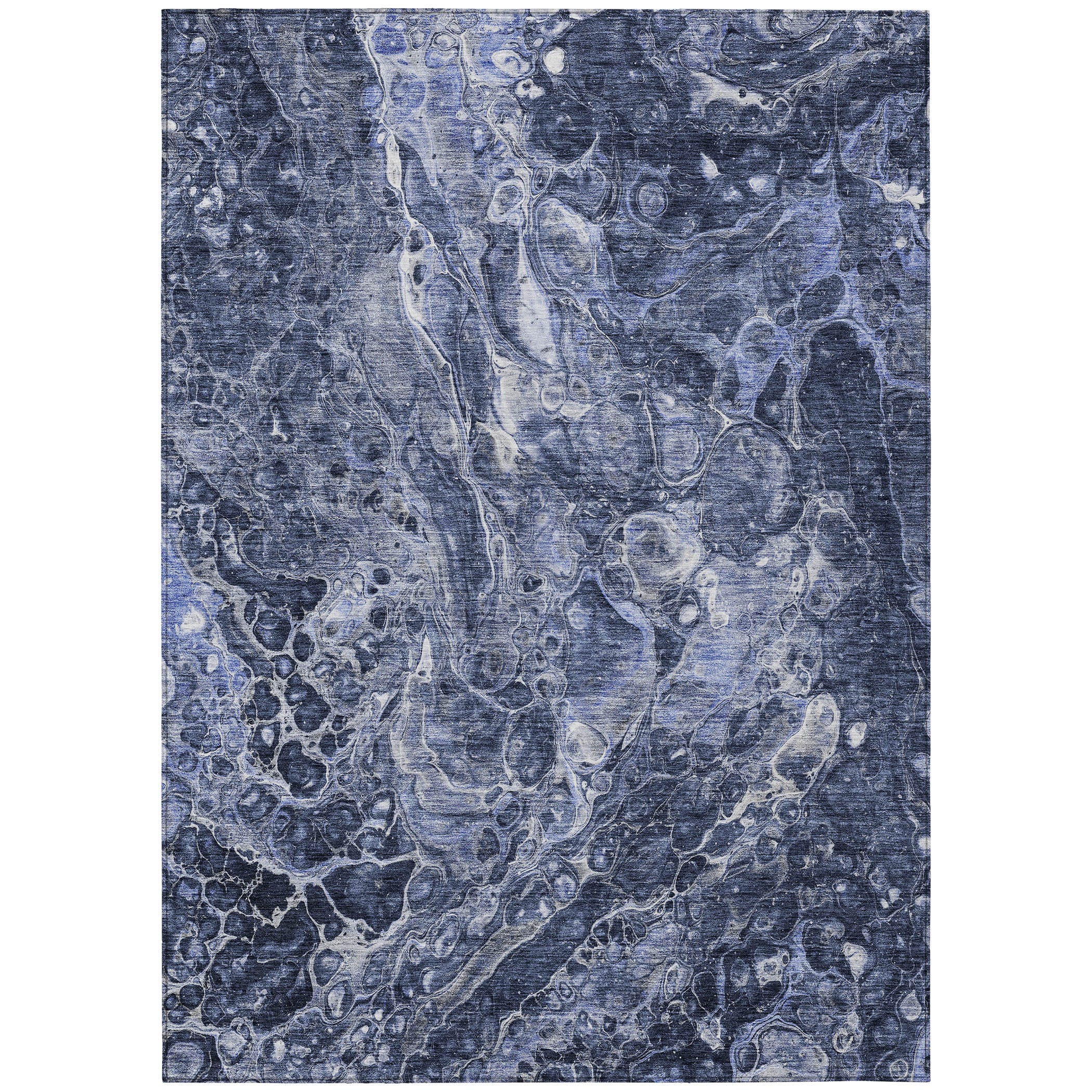 Addison Rugs ACN670NA10X14 Chantille ACN670NA 10 x 14 (ft) Polyester Navy Rectangular Indoor/Outdoor Geometric Machine washable Area rug