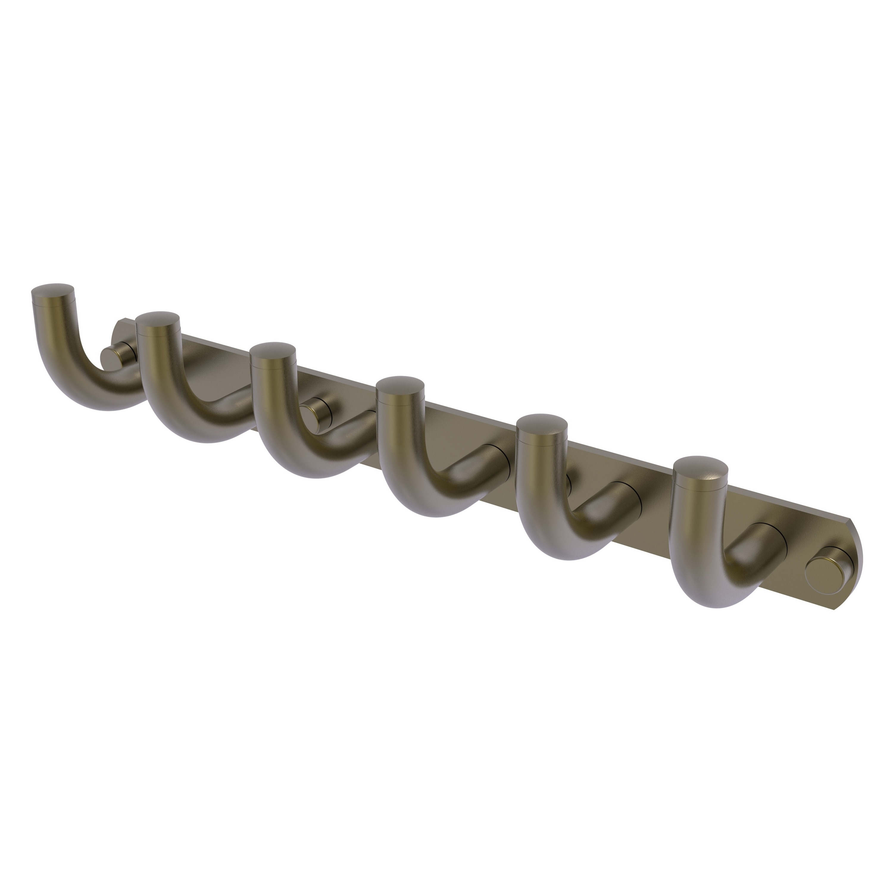 Allied Brass RM-20-6-ABR Remi Antique Brass 6 -Hook Wall mount Towel Hook